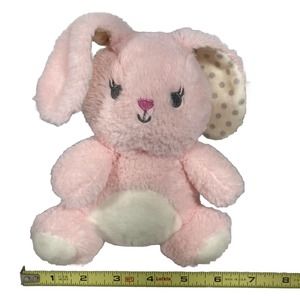 Kelly Baby Collection Bunny Rabbit Pink Plush Stuffed Rattle 8 Inch Toy